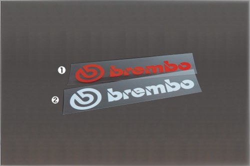 brembo Die Cut Sticker 大・赤/白 brembo Die Cut Sticker 大・赤/白