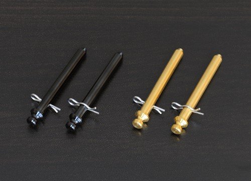ブラックXコートパッドピン 4POT2PAD65mm/220.A016.10 etc. 2本 ブラックXコートパッドピン 4POT2PAD65mm/220.A016.10 etc. 2本